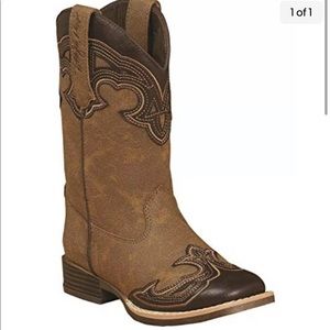 Childern's Blazin Roxx Girl's Samantha Western Boots Brown/Tan